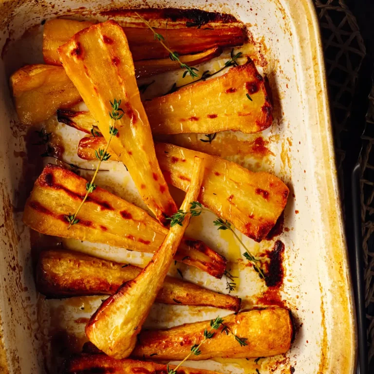 Fancy Honey Roast Parsnips