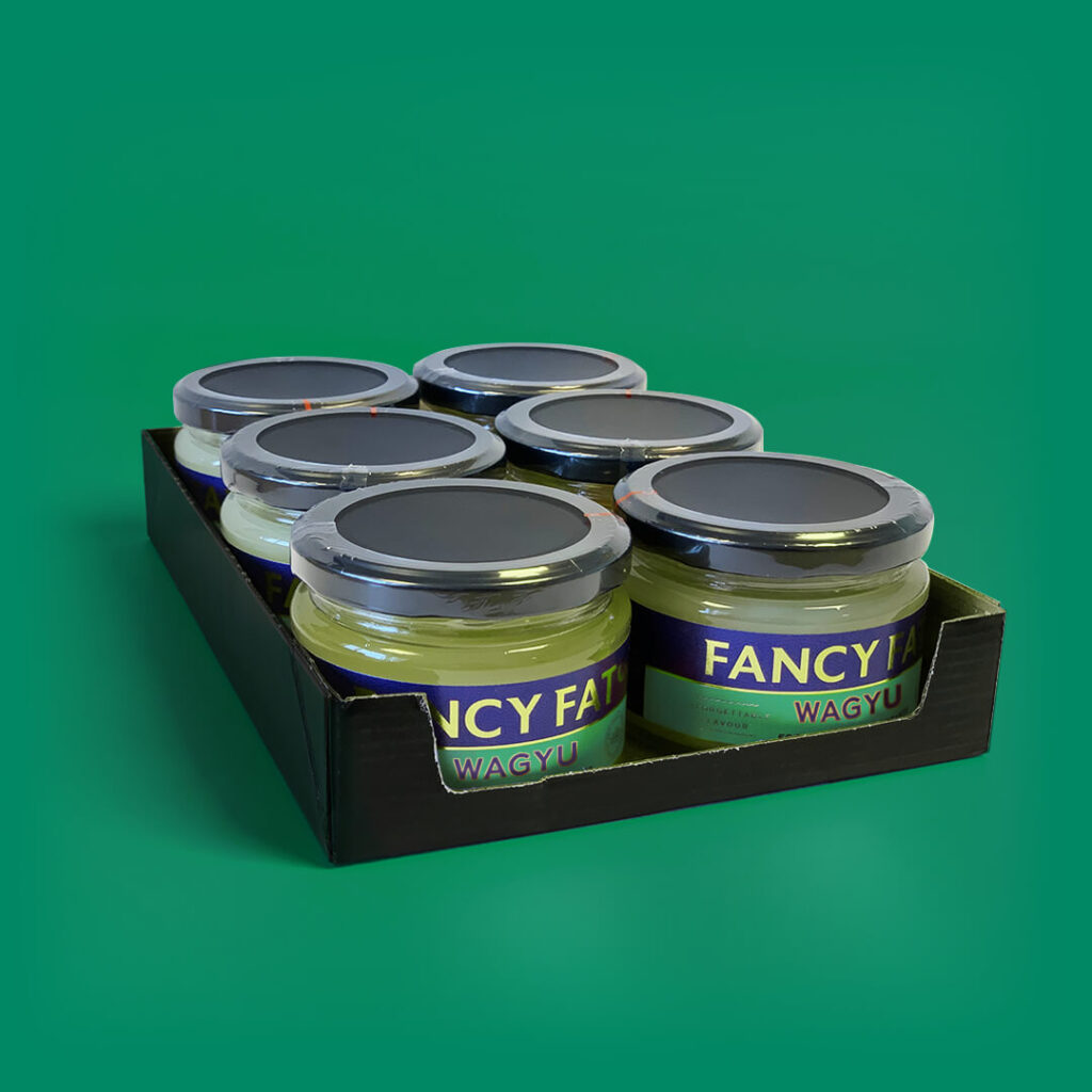 Wagyu Beef Fancy Fat 180g jar, premium high-quality cooking ingredient